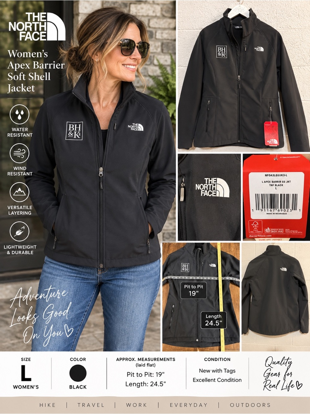 The North Face Women's Apex Barrier Soft Shell Jacket - Black